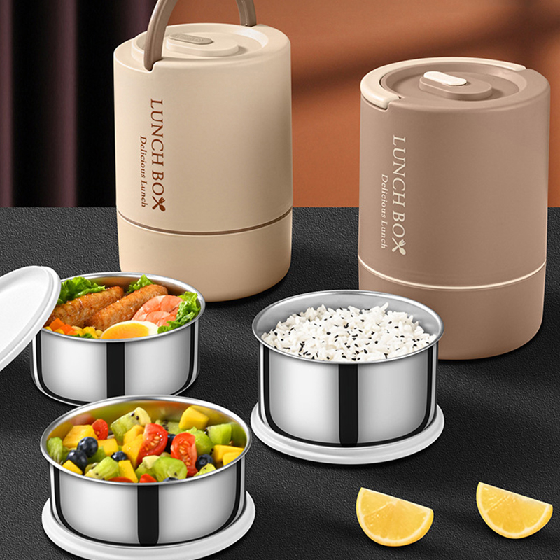 Baby Food Warmer - 4'lü Taşınabilir Öğle Yemeği Kabı Seti