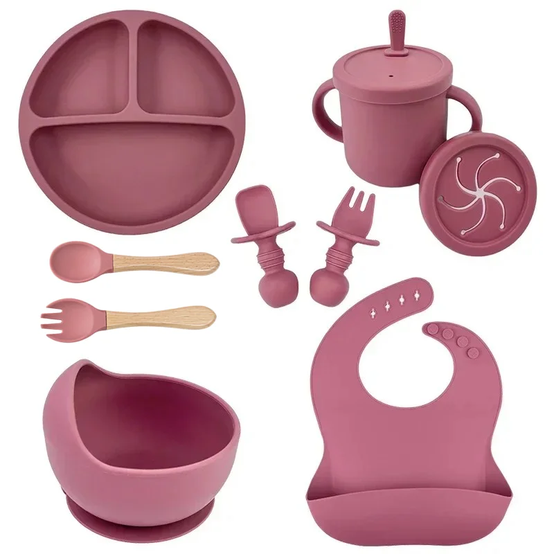 Baby Food Menu - Gıda Sınıfı Silikon Çocuk tabak seti