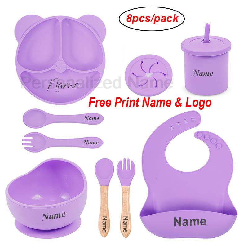 Baby Food Menu - Çocuklar için silikon ayı plaka bebek